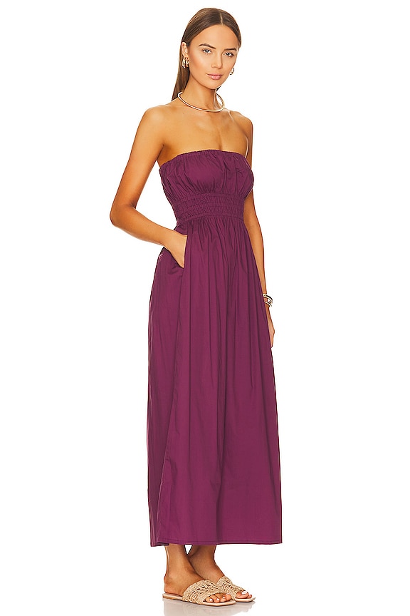 view 2 of 3 ROBE MI-LONGUE LE BON in Sangria