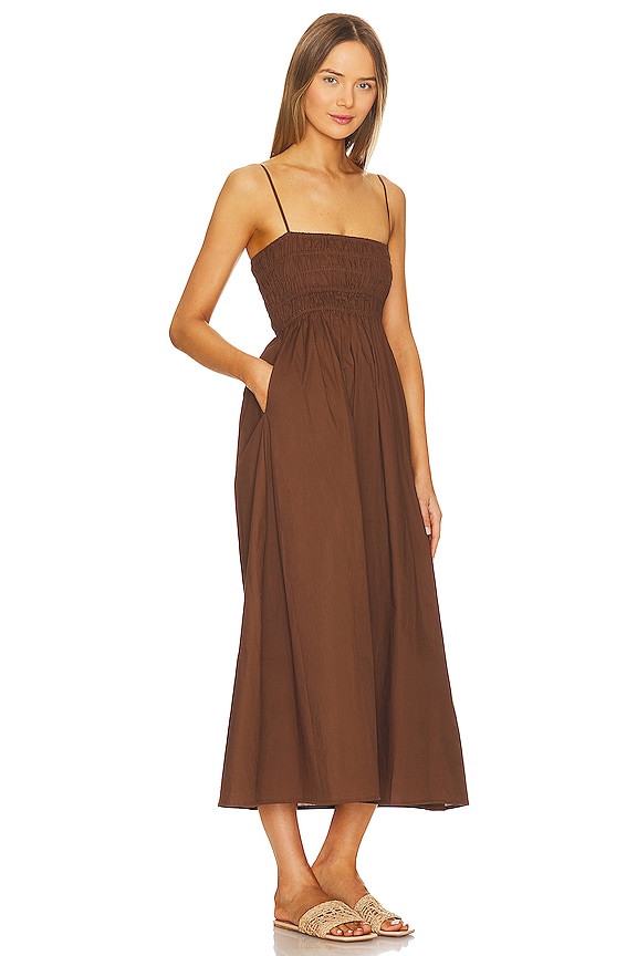 view 2 of 3 VESTIDO MIDI MARIEKA in Chocolate