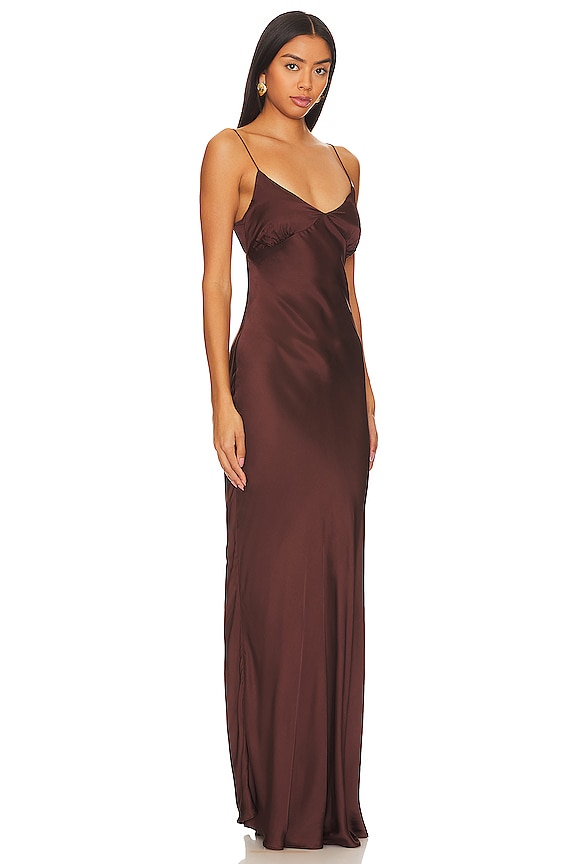 view 2 of 3 Santiana Maxi Dress in Dark Truffle