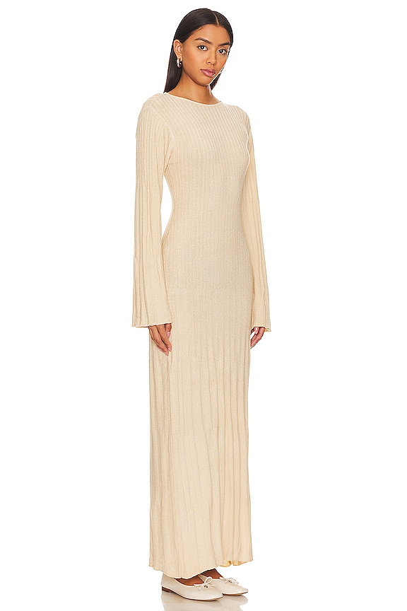 view 2 of 3 ROBE MAXI SERAFIA in Beige