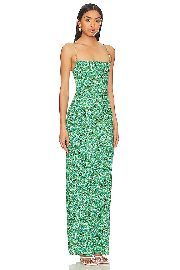view 2 of 3 VESTIDO MIDI LUSIA in Green Floral