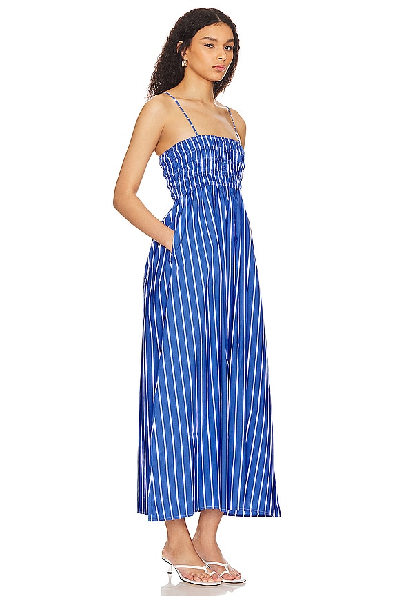 view 2 of 4 VESTIDO MIDI MARIEKA in Blue Stripe