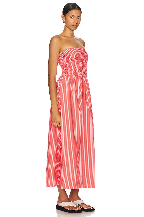 view 2 of 4 Dominquez Midi Dress in Baratti Stripe Red