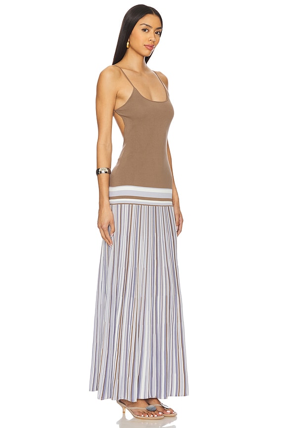 view 2 of 4 Citara Maxi Dress in Pale Blue Stripe