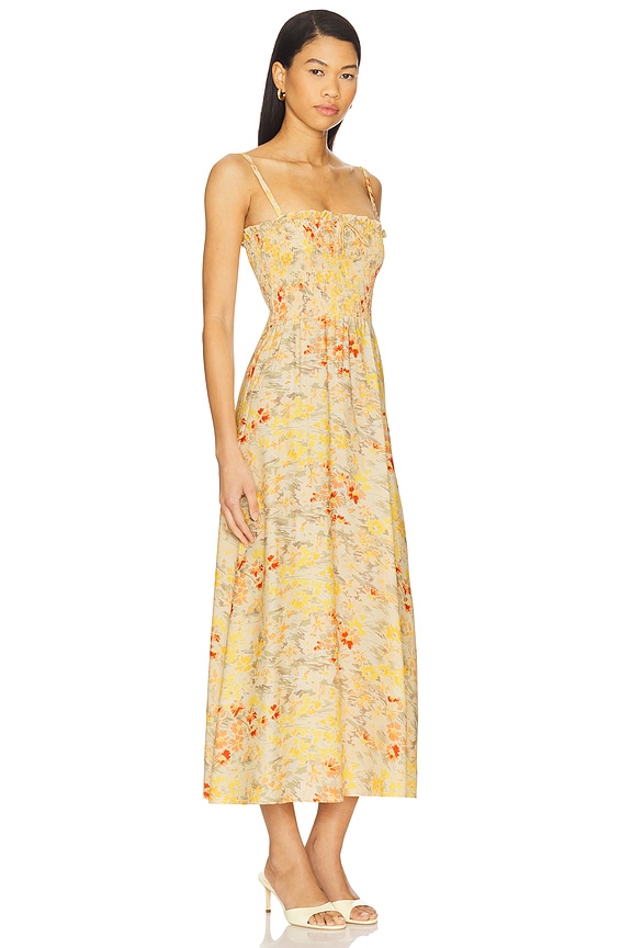 view 2 of 3 Sorana Midi Dress in Adeline Floral Yellow