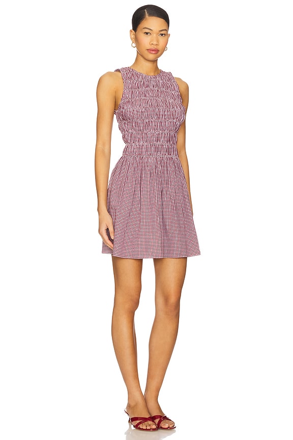 view 2 of 4 Heidi Mini Dress in Gingham Deep Red