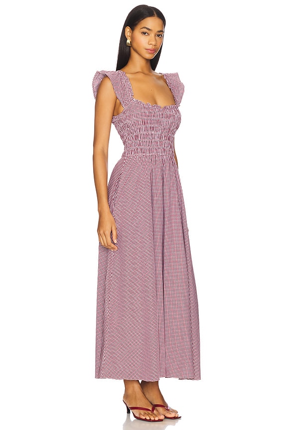 view 2 of 4 ПЛАТЬЕ МИДИ EUDORA in Gingham Deep Red