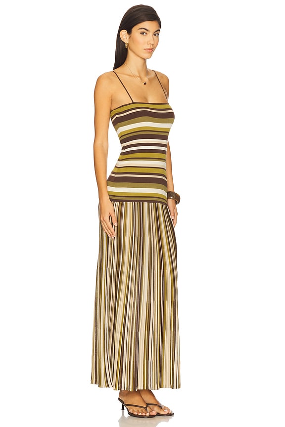 view 2 of 4 Essenia Knit Dress in Espresso Pine Stripe