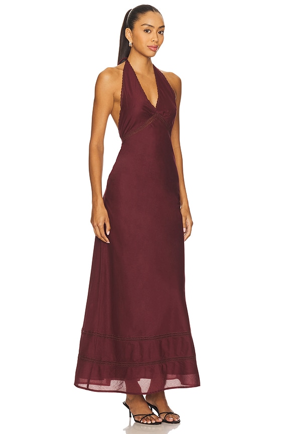 view 2 of 3 Jasmine Maxi Dress in Bordeaux