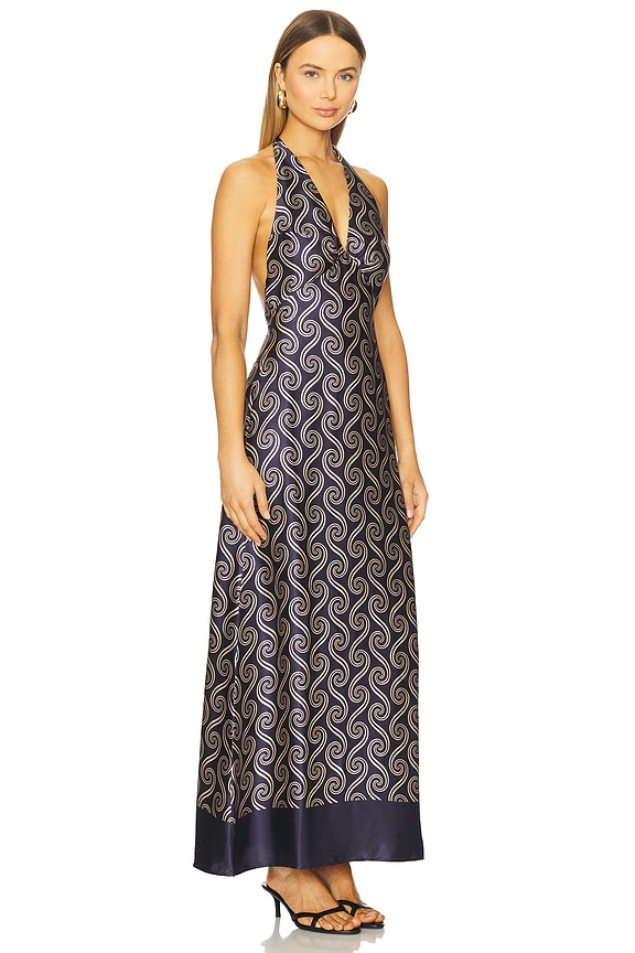 view 2 of 3 Elidia Maxi Dress in Juanita Swirl Indigo