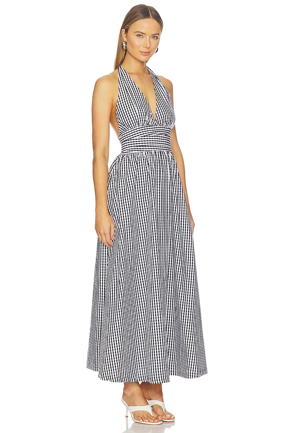 view 2 of 4 VESTIDO LIDO in Black Textured Gingha