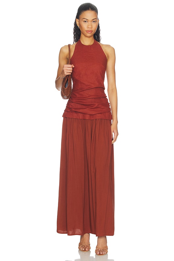 view 1 of 3 ROBE TALI in Terracotta