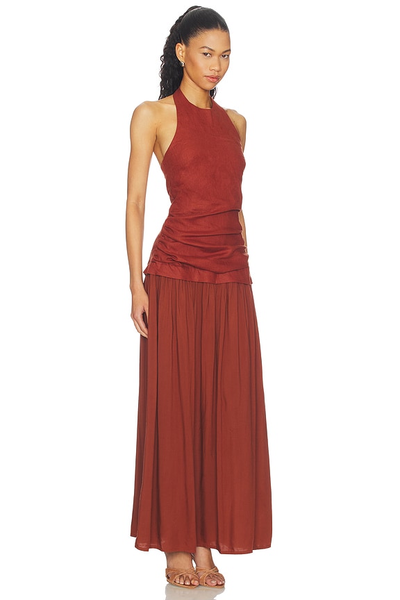 view 2 of 3 ROBE TALI in Terracotta