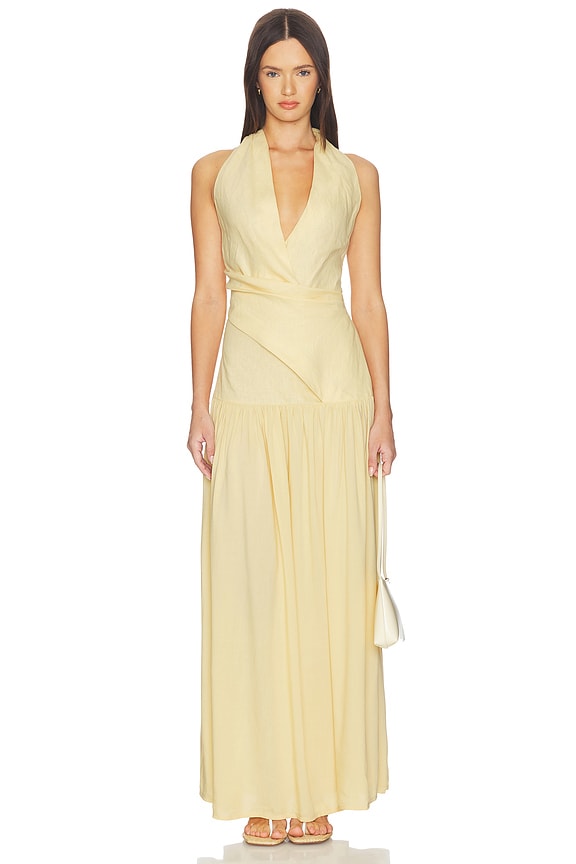 view 1 of 4 MAXIVESTIDO BLANCA in Daffodil
