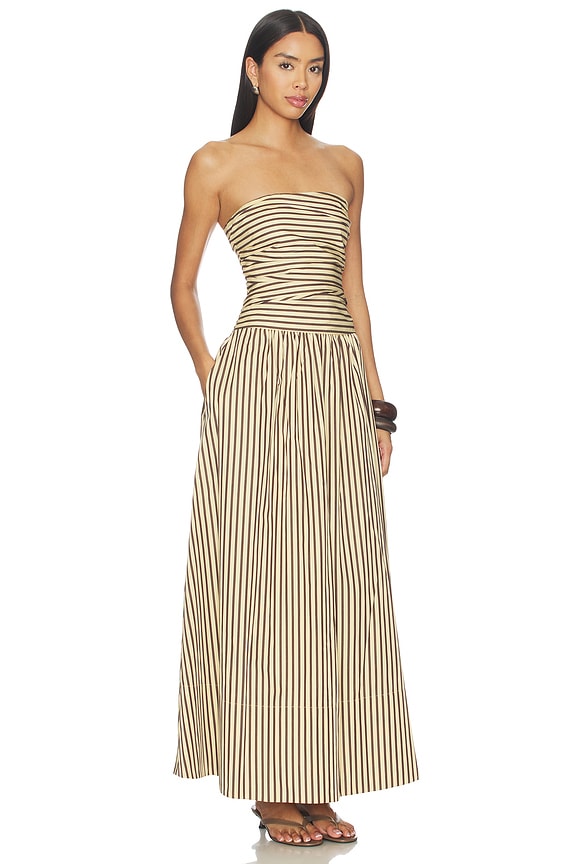 view 2 of 4 Vera Maxi Dress in Carmen Stripe Sand Cedar