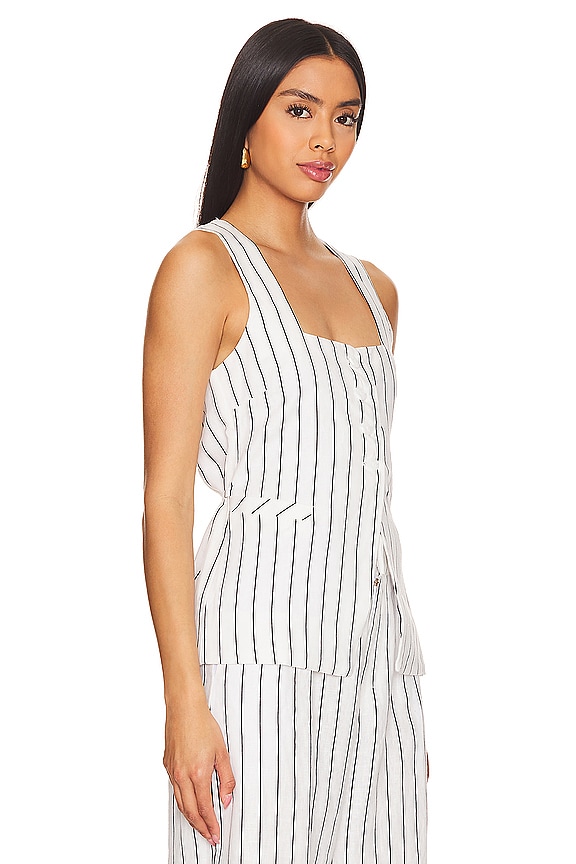 view 2 of 5 Maya Vest in Trani Stripe