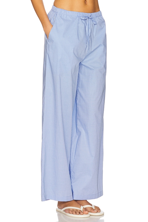 view 2 of 6 Martine Pant in Micro Gingham Soft Blue