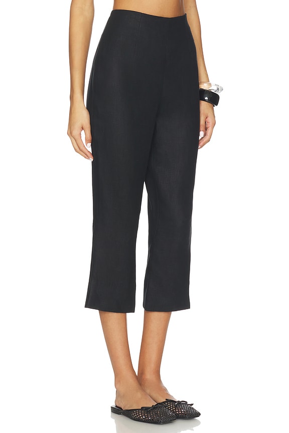 view 2 of 6 Valeria Capri Pant in Black