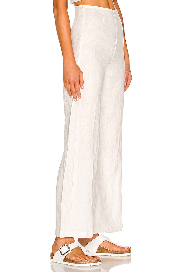 view 2 of 4 PANTALON OTTAVIO in Plain Egg Shell