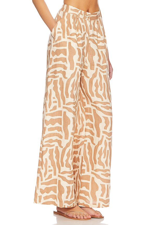 view 2 of 4 PANTALONES CIRCA in Tulli Print Neutral