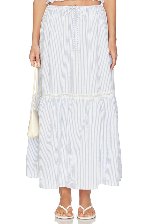 view 1 of 6 FALDA VENTA in Carmen Stripe Light Blue White