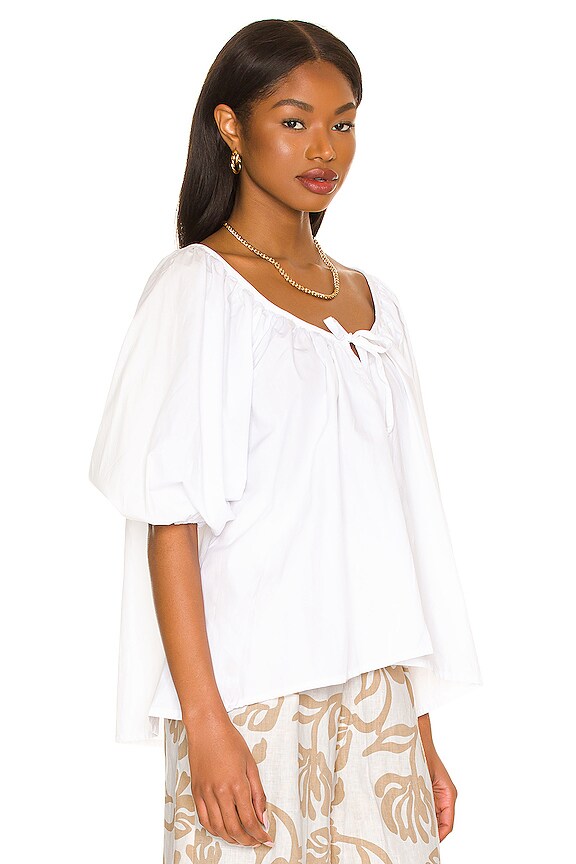 view 2 of 4 La Riva Top in Plain White