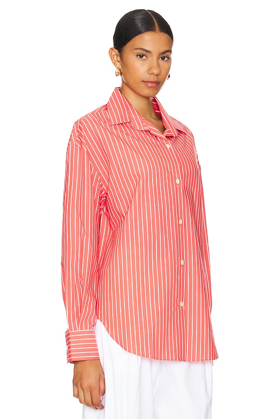 view 2 of 5 CAMISA in Baratti Stripe Red