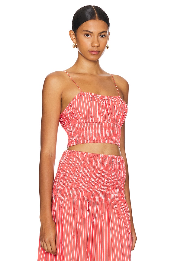 view 2 of 5 Baia Top in Baratti Stripe Red