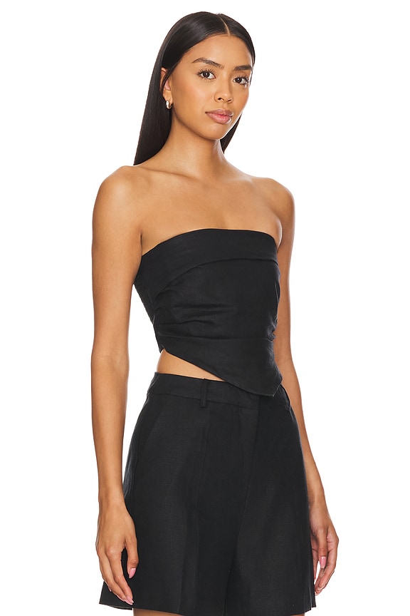 view 2 of 4 Antibes Strapless Top in Black