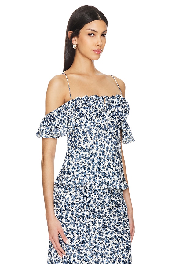 view 2 of 5 Menton Top in Leilani & Mid Blue