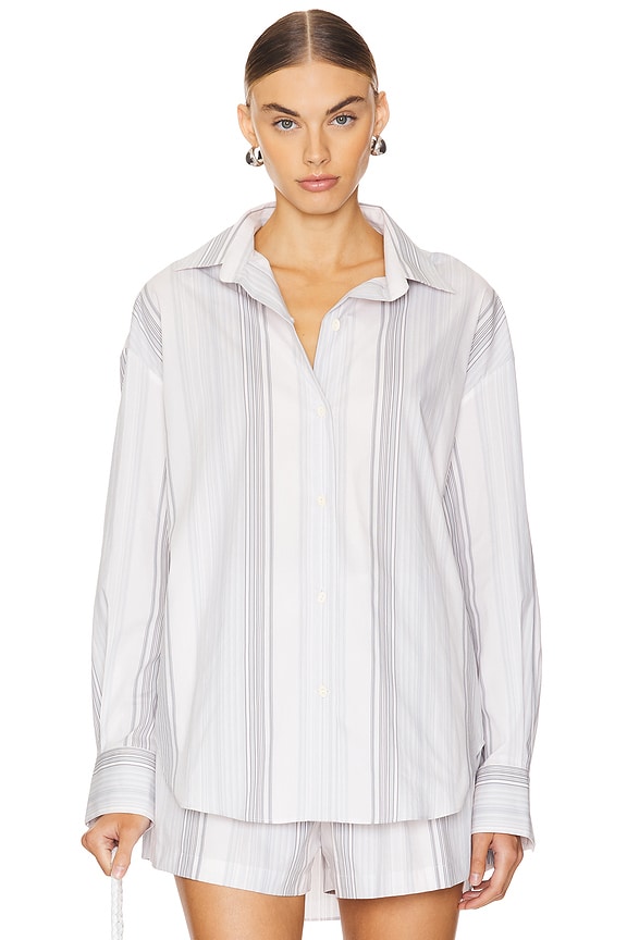 view 2 of 6 En Vau Shirt in Striped Soft Blue