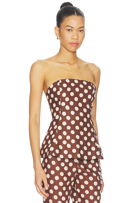 view 2 of 4 Petro Top in Cioccolato Dot