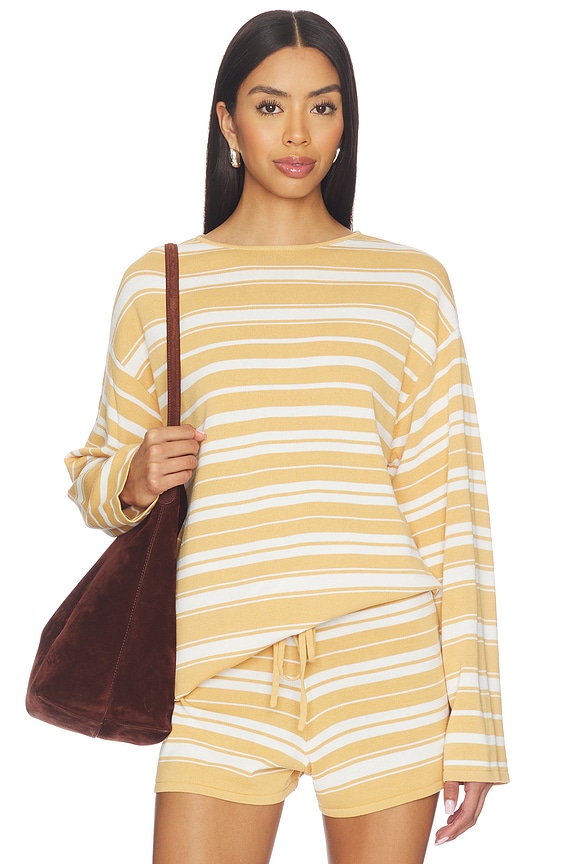 view 1 of 4 Lyana Top in Breton Stripe Sienna