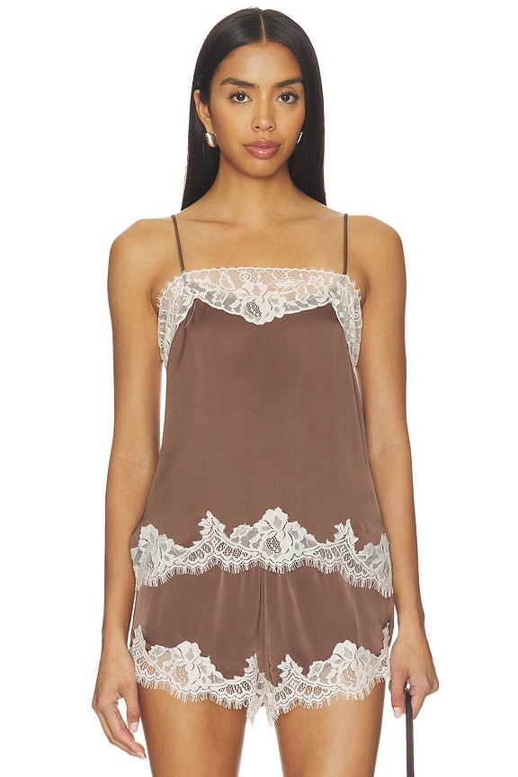 view 1 of 4 Marisol Top in Chocolate Lace