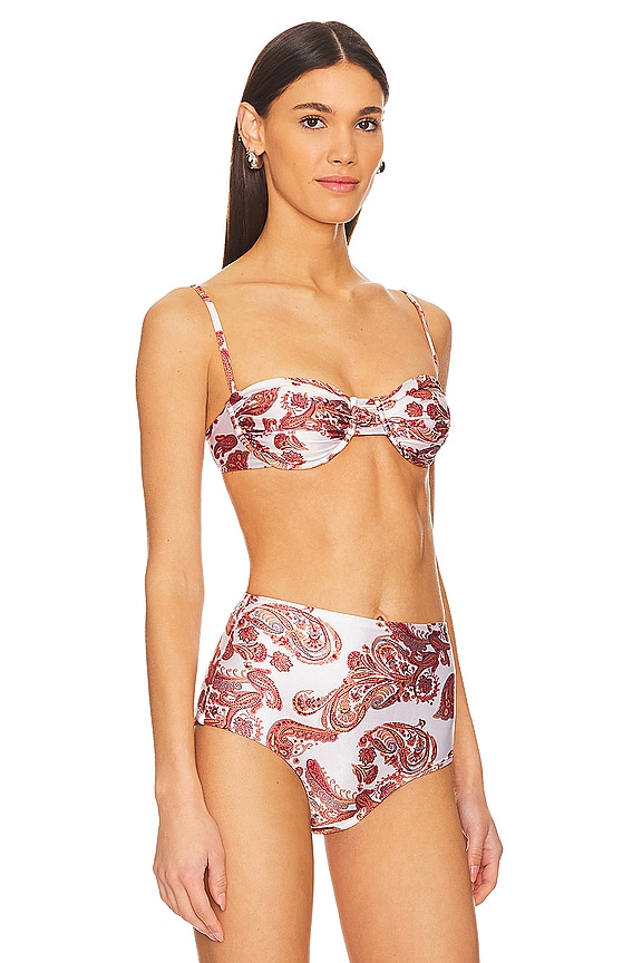 view 2 of 4 Stefania Top in Alessia Paisley