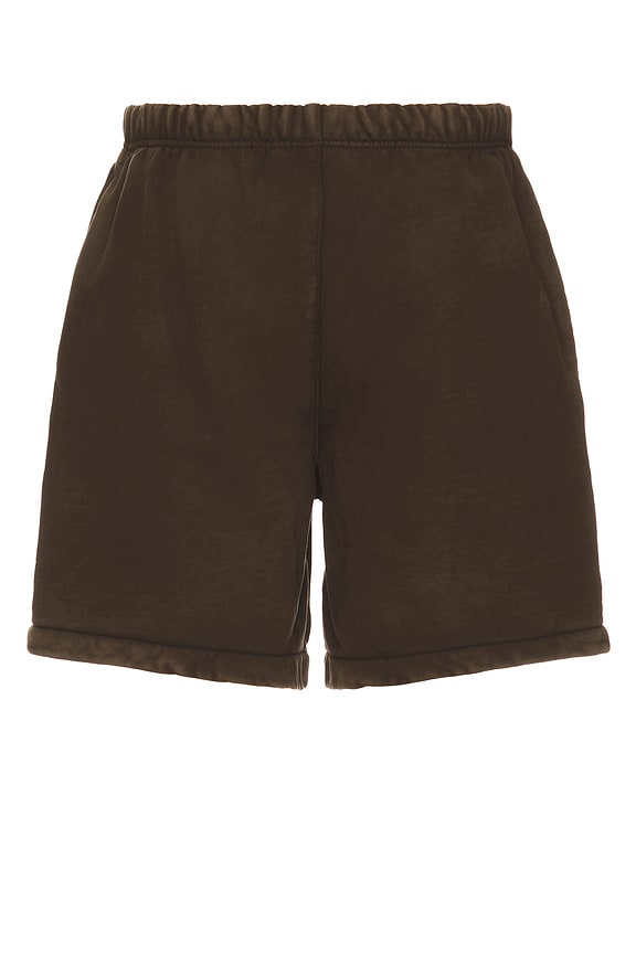 view 2 of 5 Heavy Fleece Soccer Short in Brown