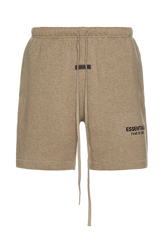 Fear of God ESSENTIALS Soccer Fleece Shorts in Homestead Heather