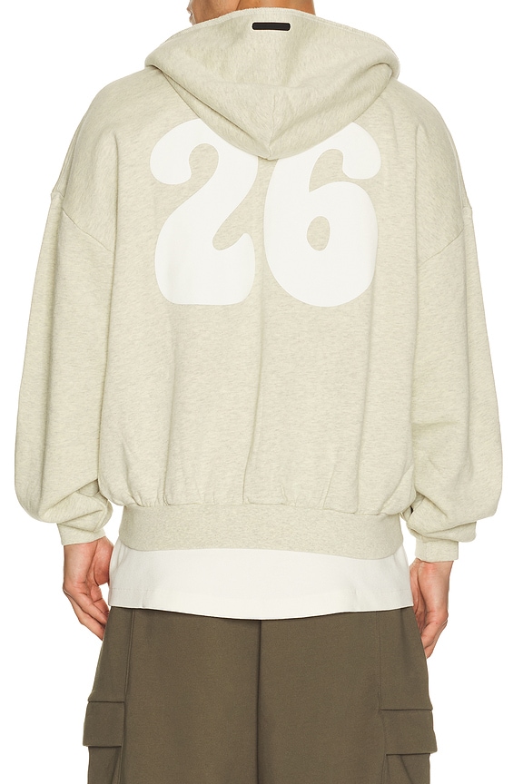 view 2 of 4 90's Zip-Up Hoodie in Washed Vanilla Heather