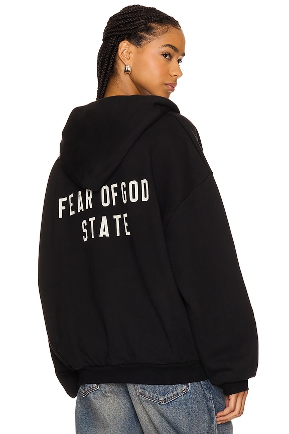 view 1 of 5 Heavy Fleece Fullzip Hoodie in Black