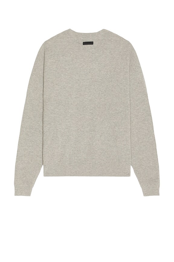 view 2 of 5 Waffle Crewneck Sweater in Dark Heather