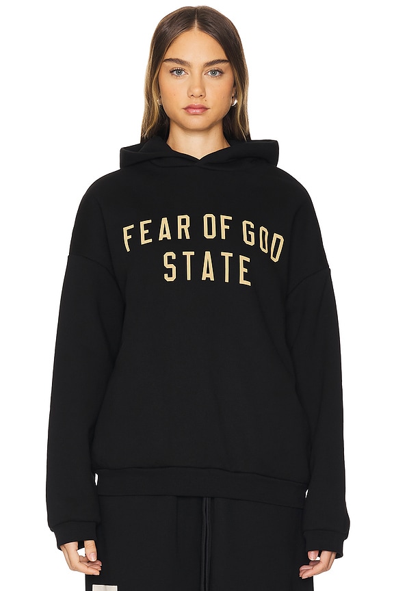 view 1 of 5 Fleece Hoodie in Black