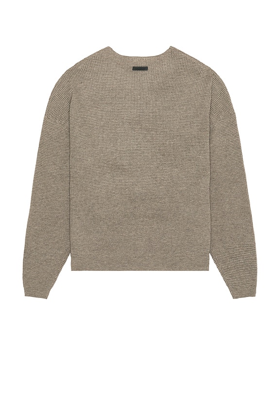 view 2 of 5 Waffle Long Sleeve Crewneck Sweater in Homestead Heather