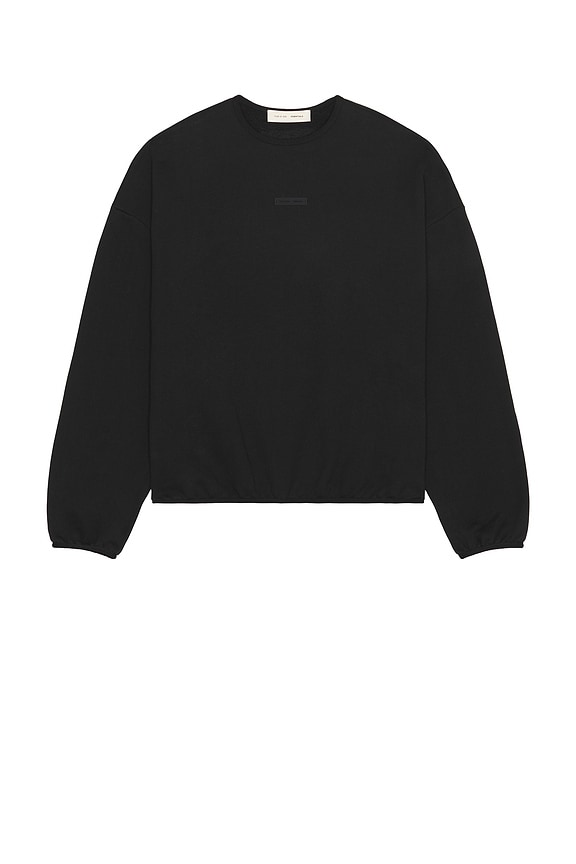 view 2 of 5 Modern Fit Fleece Crewneck in Jet Black