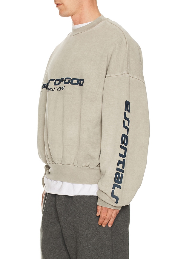 view 2 of 6 Cropped Relaxed Sweatshirt in Smoke Grey