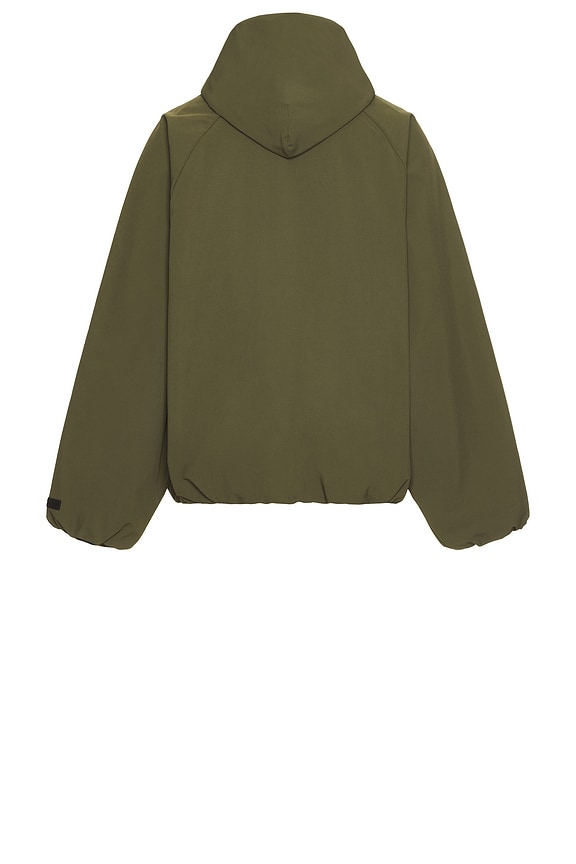 view 2 of 6 Bonded Nylon Hooded Bomber in Military