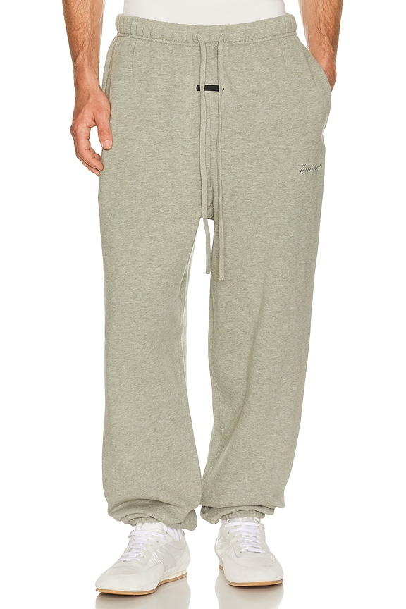 view 1 of 6 PANTALON SWEAT SIGNATURE in Concrete Heather & Dark Concrete Heather