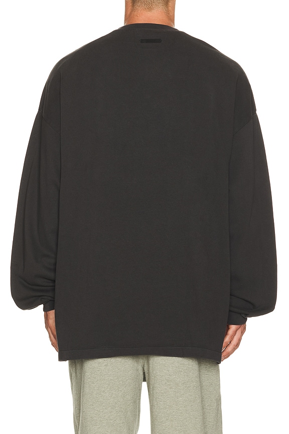 view 2 of 4 Campus 90's Long Sleeve Tee in Faded Black