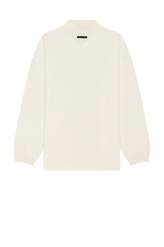 view 2 of 5 Pique Long Sleeve Polo in Shell