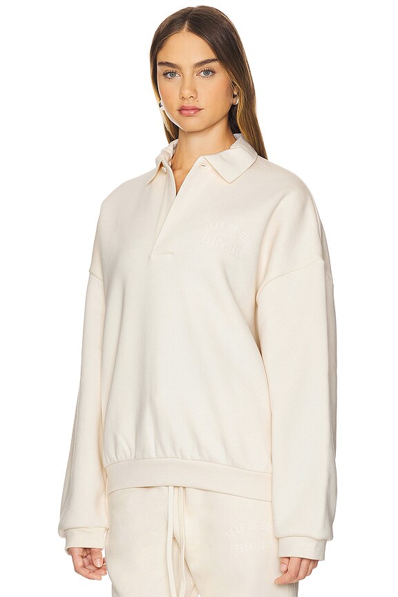 view 2 of 5 Fleece Polo in Shell