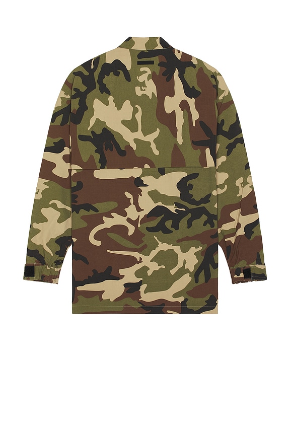 view 2 of 5 Military Nylon Overshirt in Woodland Camo